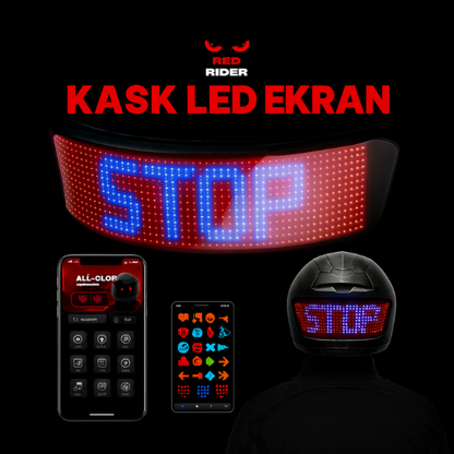 RedRider™Led Kask Ekranı