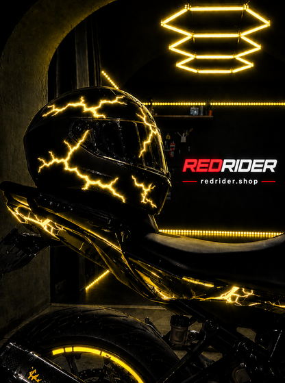 RedRider™ Neon Şimşek Sticker