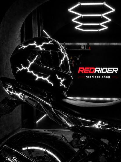 RedRider™ Neon Şimşek Sticker